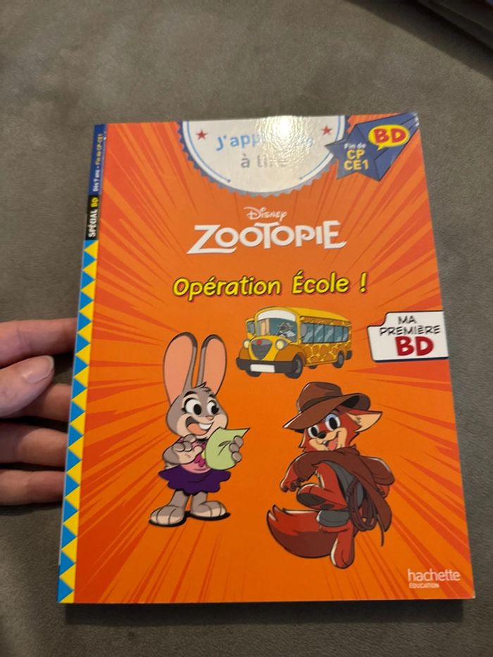 BD J’apprends à Lire Zootopie Disney Opération École Fin CP - photo numéro 1