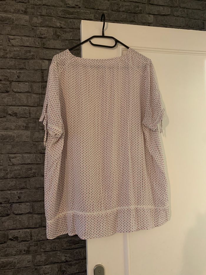 Tunique blanche à petits motifs - photo numéro 2