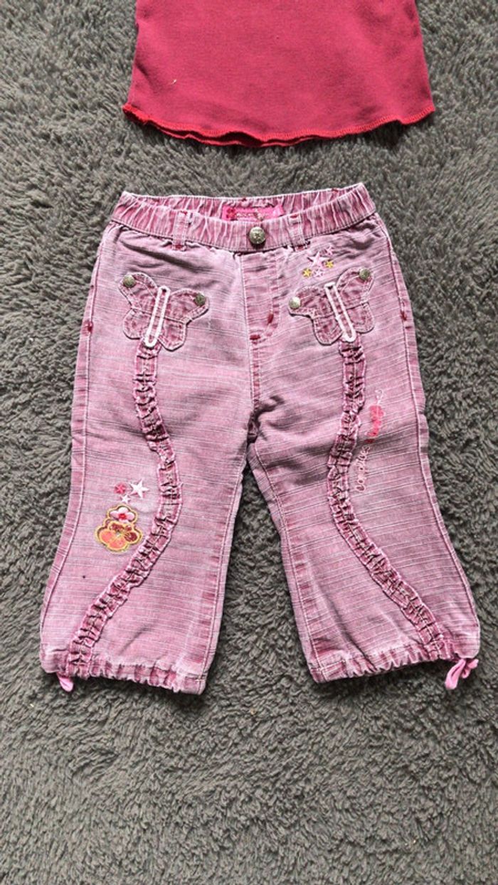 Ensemble teeshirt ML et pantalon 18 mois - photo numéro 3