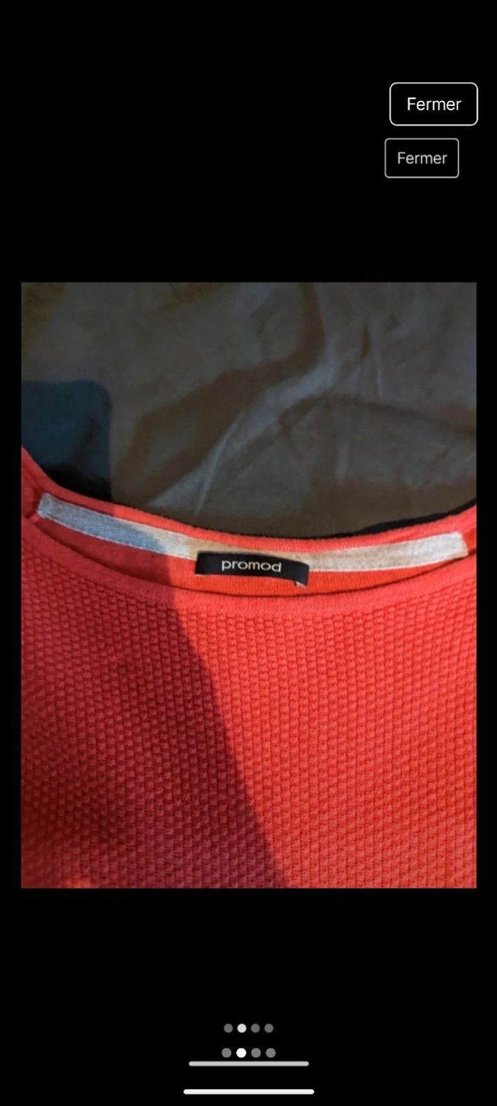 Pull orange - photo numéro 2