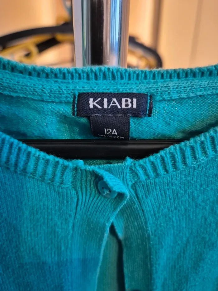 Gilet bleu turquoise