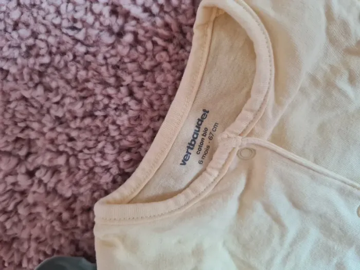 Lot 2 pyjamas été bébé fille 6 mois Vertbaudet - photo numéro 5