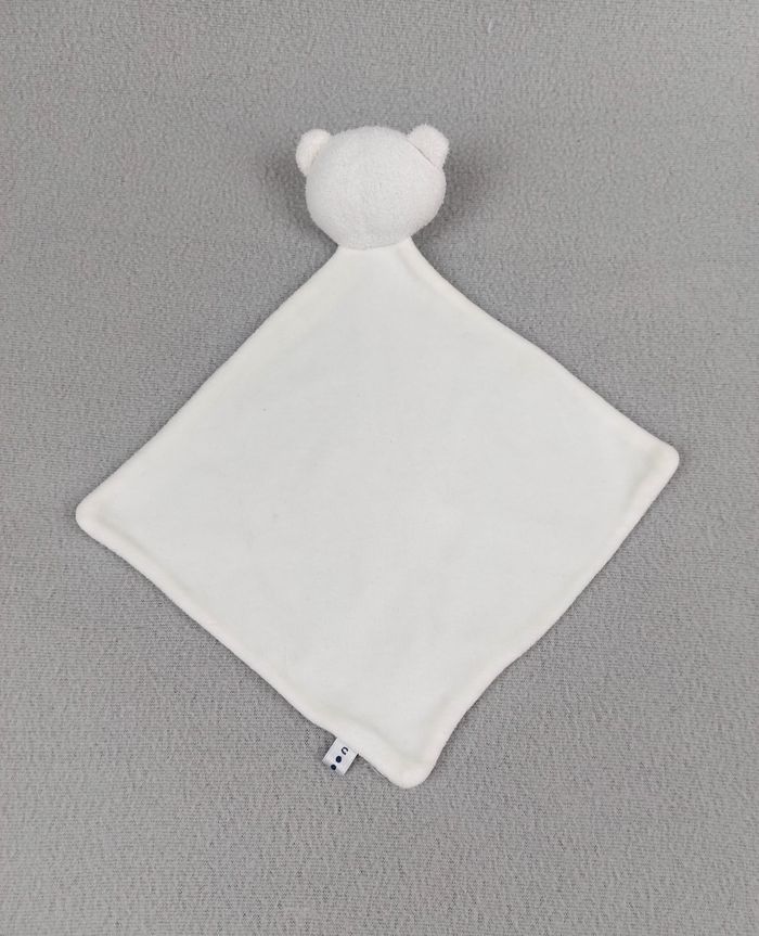 Doudou plat ours blanc Cocoon La Redoute (2 petites tâches) - A11054 - photo numéro 2