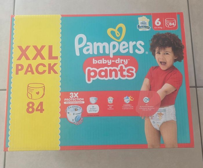 Pack couches pampers baby dry plusieurs tailles dispo destockage - photo numéro 2