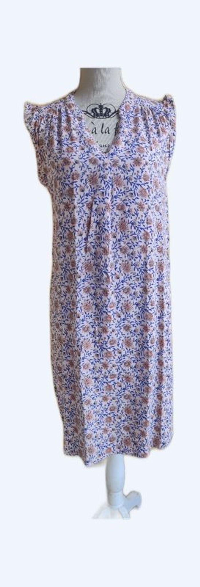 Robe en coton imprimé fleuri Taille 38