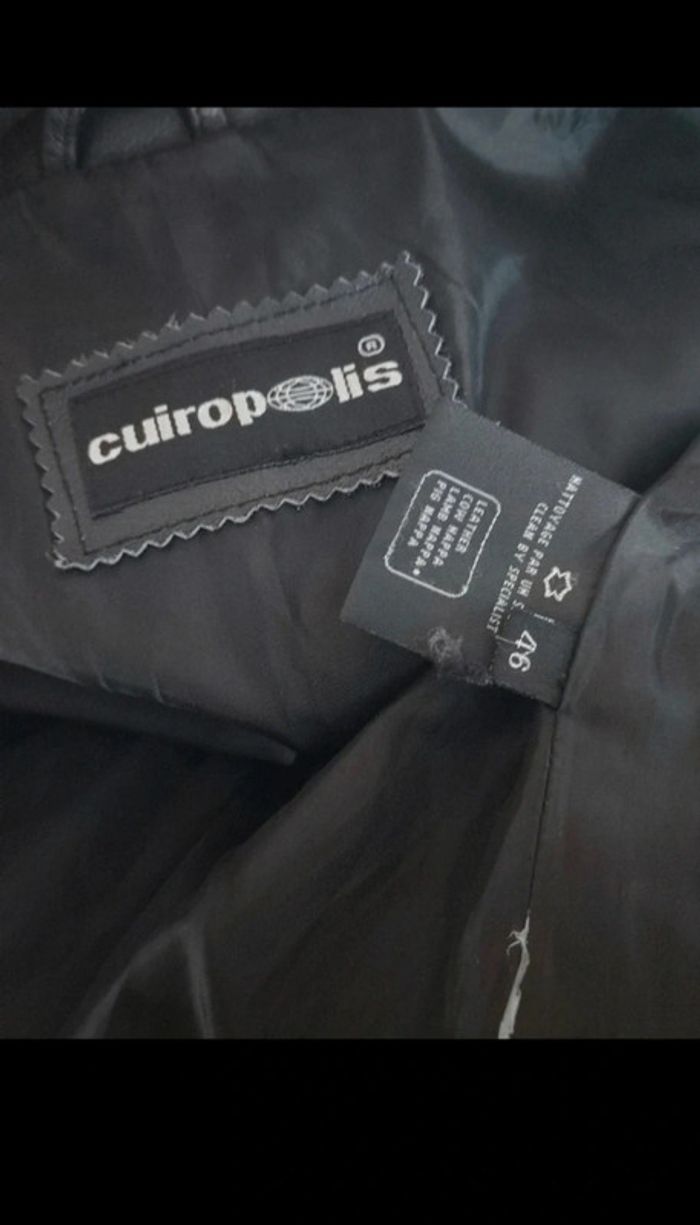 Veste femme en cuir noir Cuiropolis - photo numéro 3