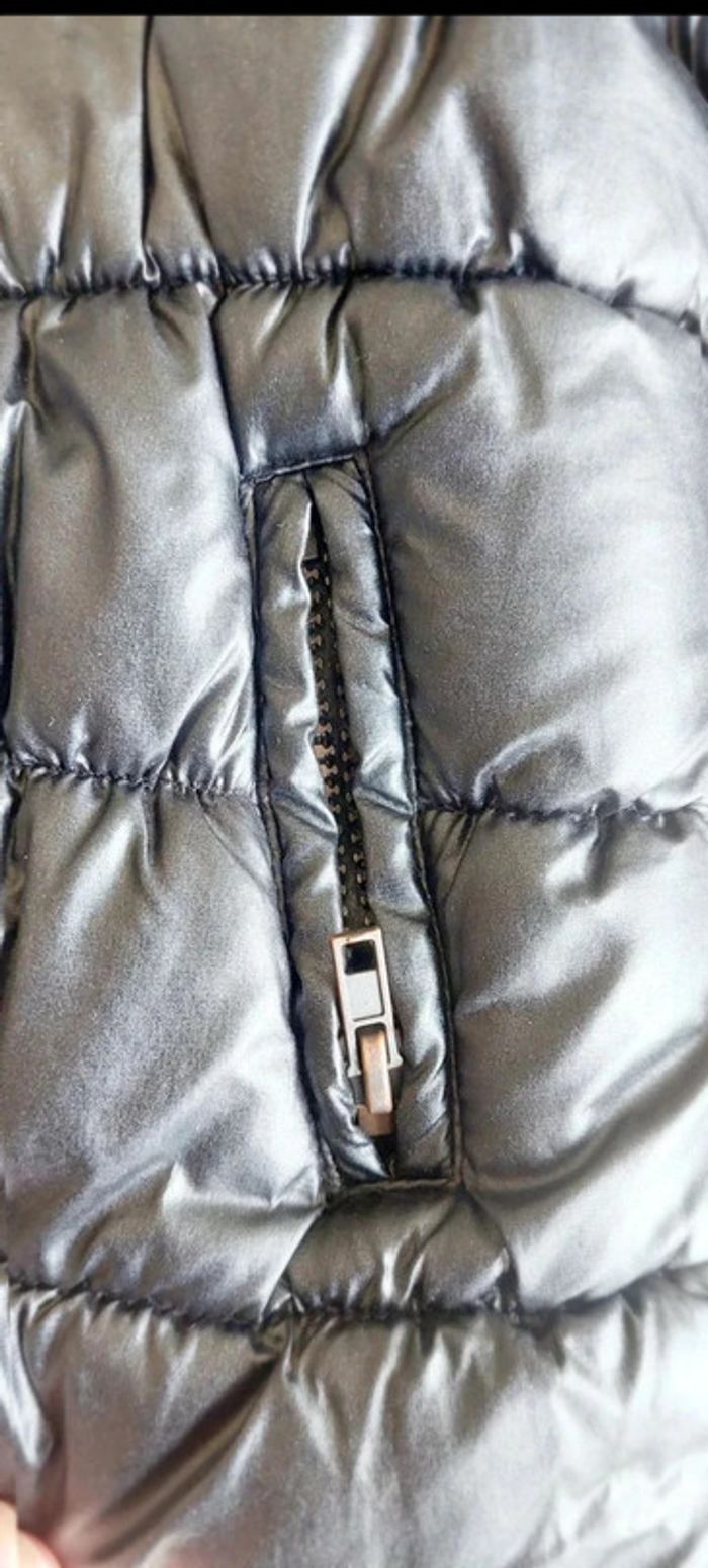 Blouson court fille noir et brillant T 4ans - photo numéro 5