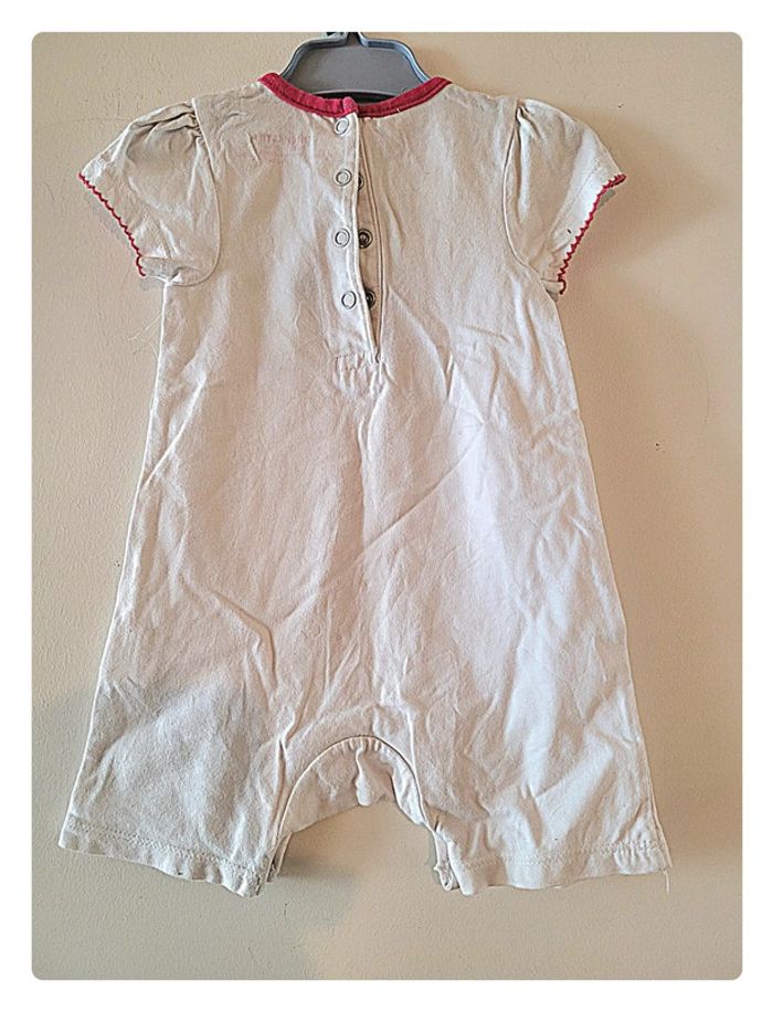 Combi short blanche a motif orchestra Taille 9 mois - photo numéro 4