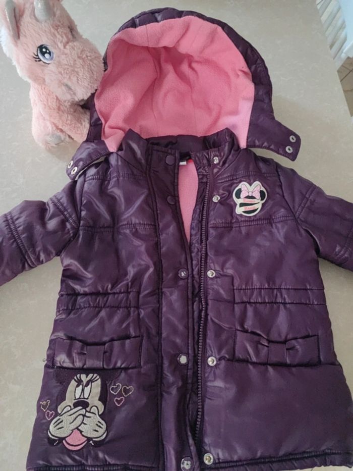 Magnifique manteau polaire Chaud Minnie 3/4 ans