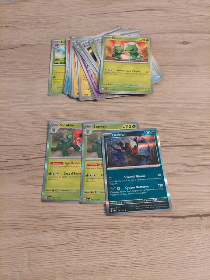 Lot de 25 carte ev3 flammes obsidiennes pokemon