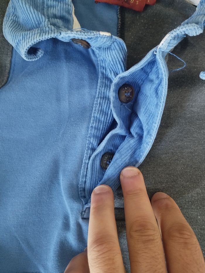 Polo homme manches longues status taille L - photo numéro 4