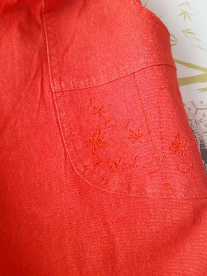 Pantacourt rouge taille  6 - photo numéro 5