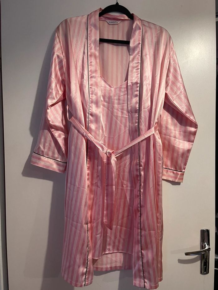Ensemble nuit nuisette peignoir h Nathalie