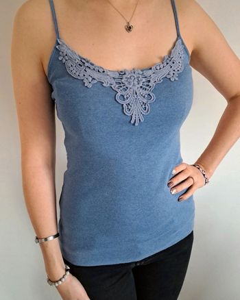 Débardeur bleu clair à bretelles réglables