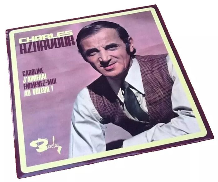 Vinyle 45 tours Charles Aznavour Caroline (1968)