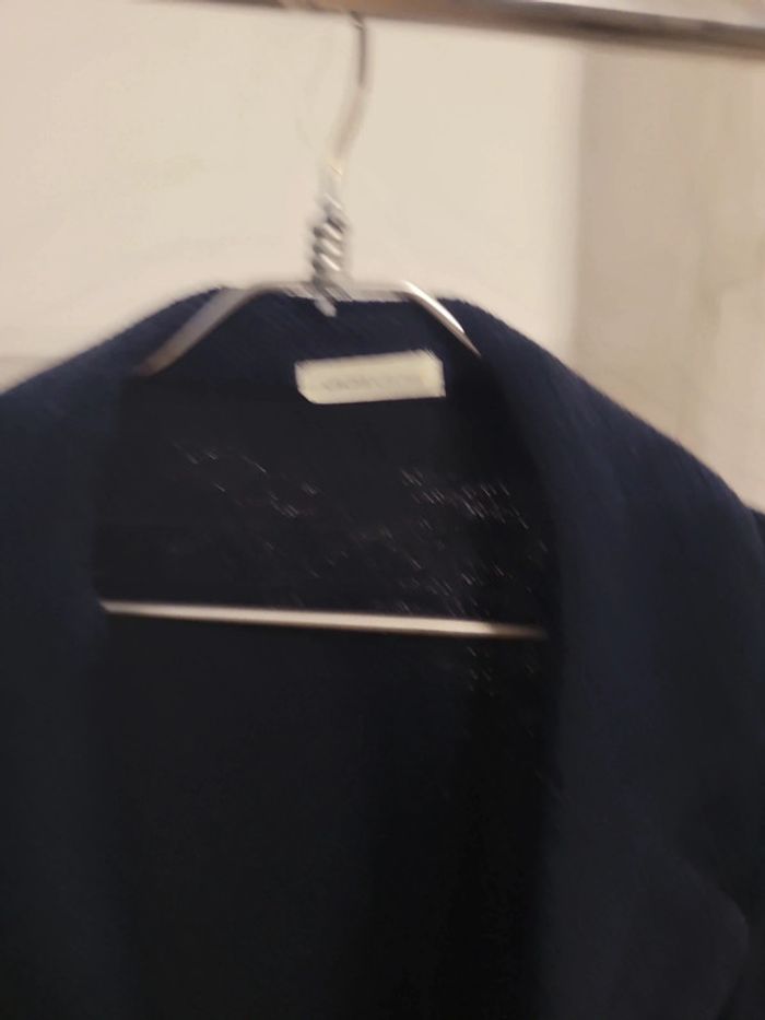 Gilet long bleu marine - photo numéro 2