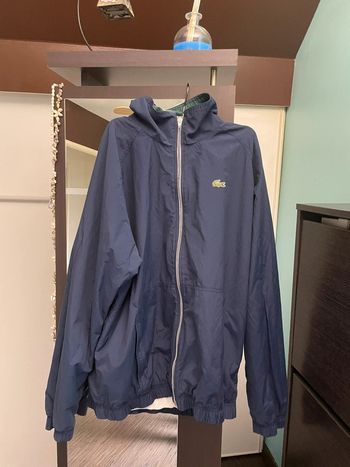 Veste full zip Lacoste bleu avec col vert taille 6