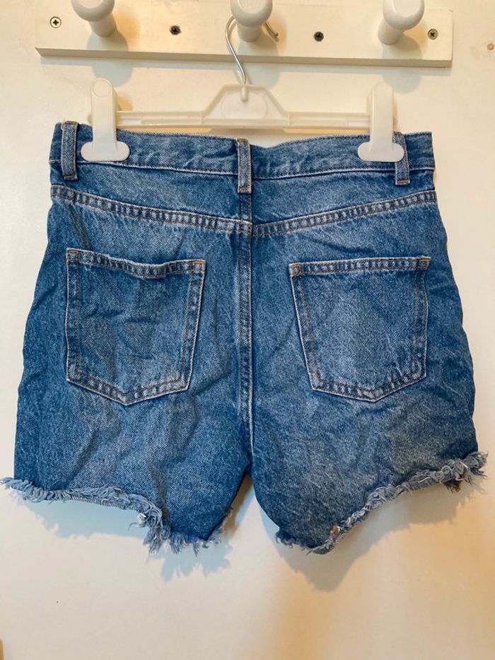 Short en Jean Taille Haute - photo numéro 3