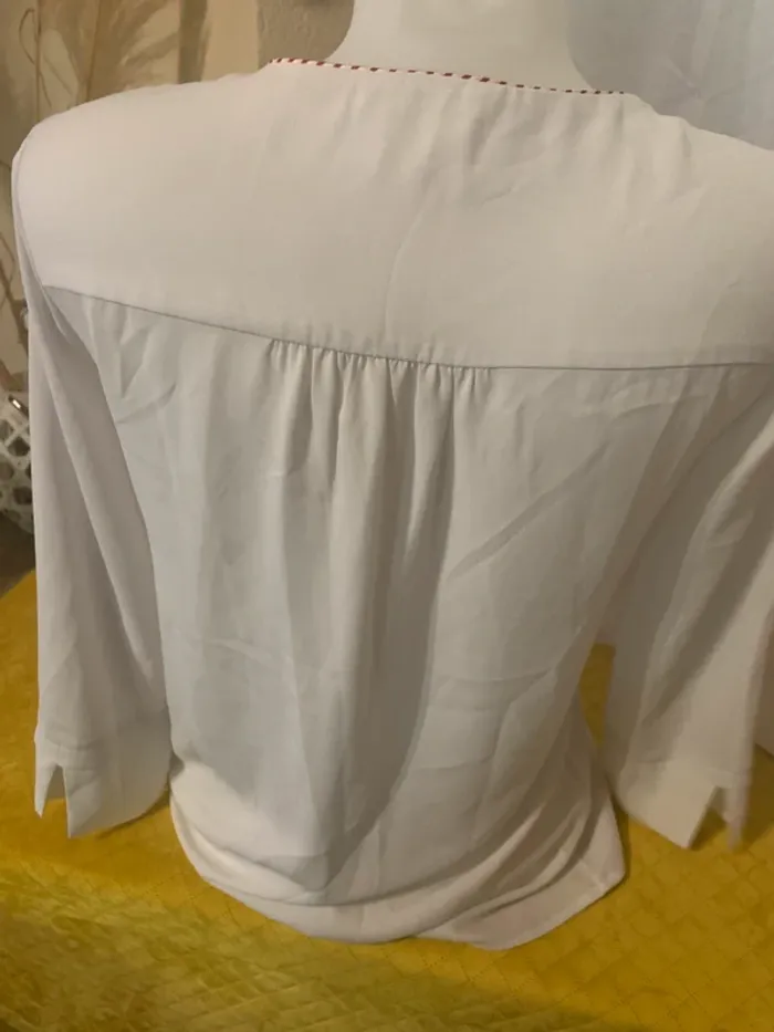 Chemisier maison123 blanche taille 36 Taille S manches longues - photo numéro 7
