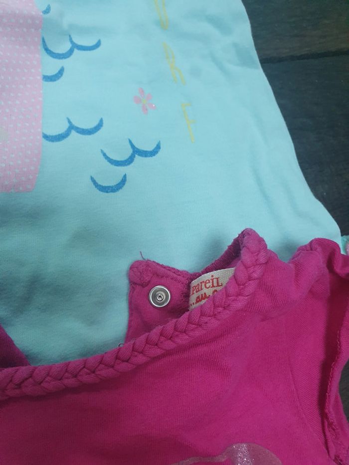 Lot de t shirts fille 12 mois - photo numéro 9