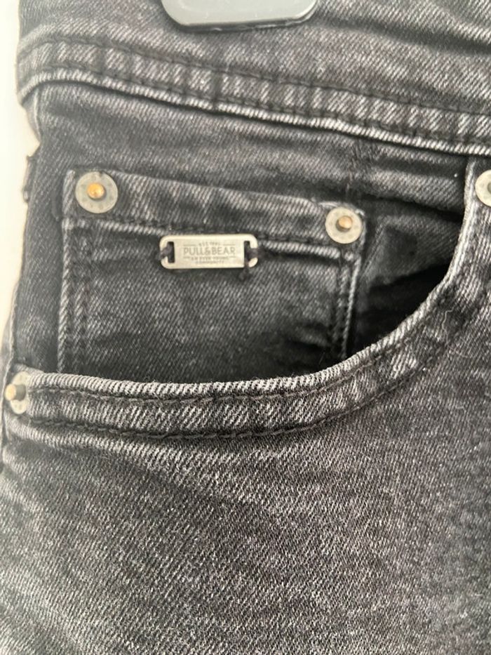Jean skinny fit noir homme Pull&Bear - photo numéro 7
