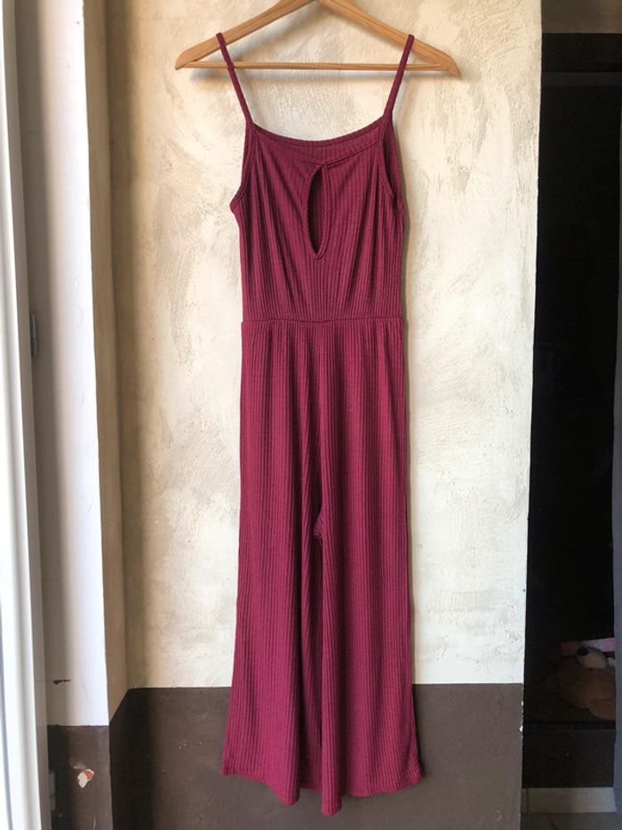 Combinaison bordeaux côtelé - photo numéro 2