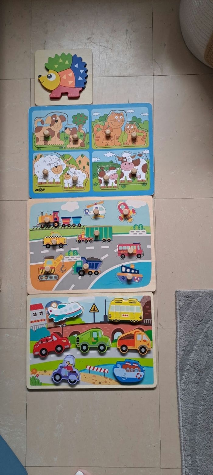 Lot puzzle en bois