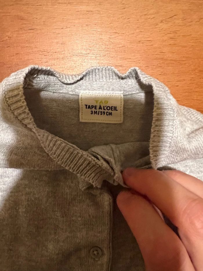 Gilet bébé fille 3 mois - photo numéro 4