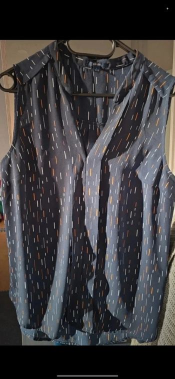 Blouse marine motif
