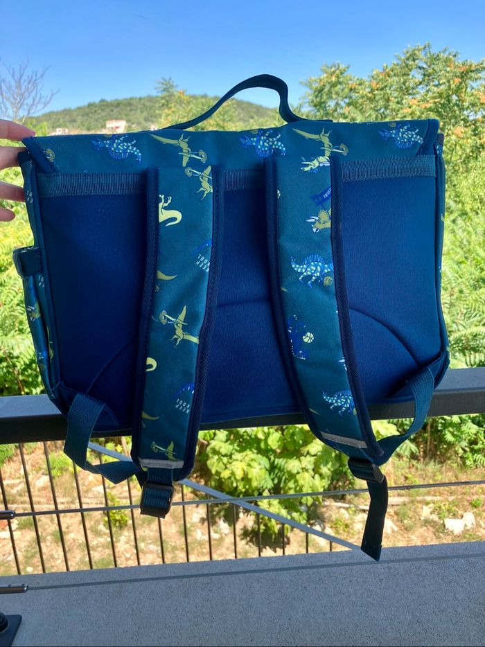 Cartable bleu dino sergent Major - photo numéro 5