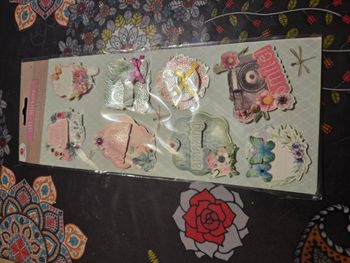 Planche de stickers 3d