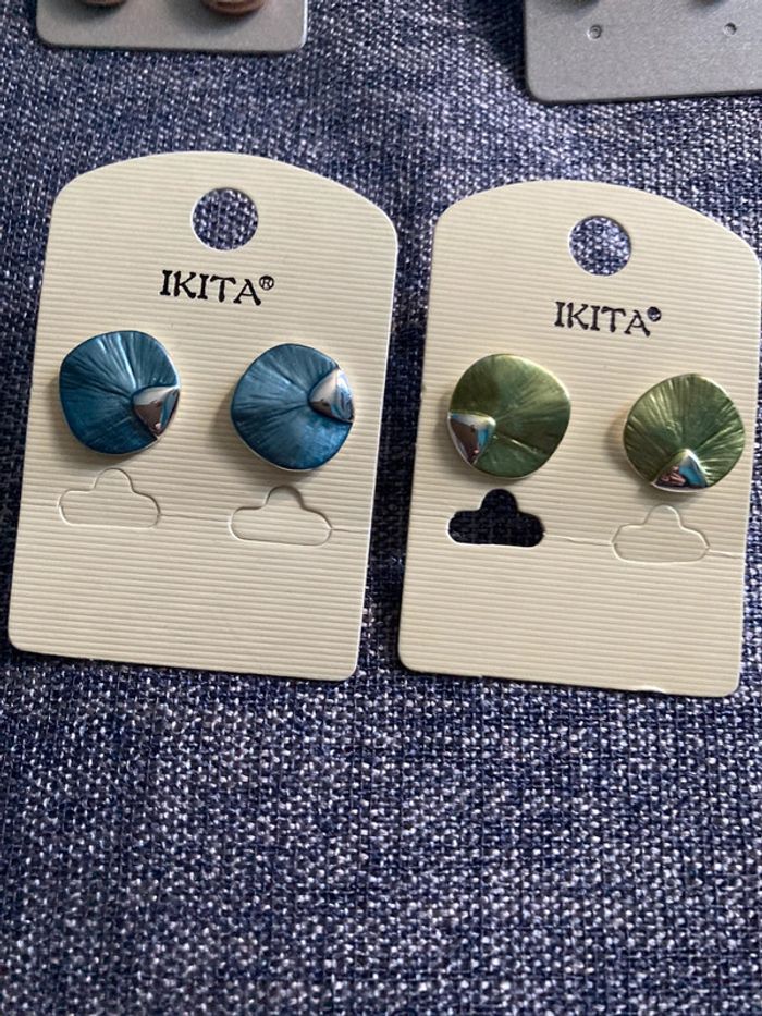 Lot 2 paires boucles oreilles