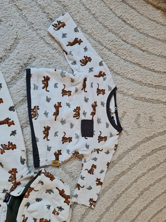 Ensemble gilet et tee shirt manches longues kiabi 3 mois - photo numéro 3