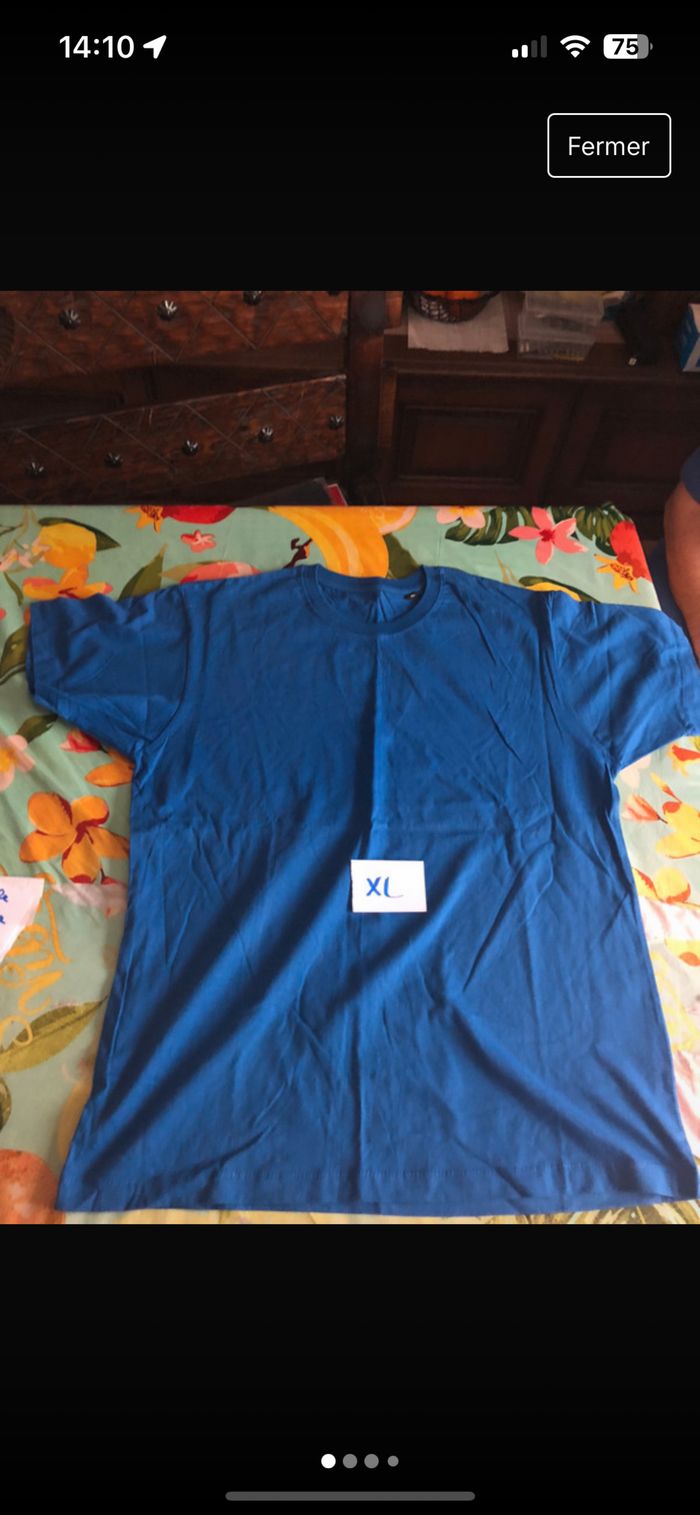 Lot de 4 tshirts homme XL manches courtes