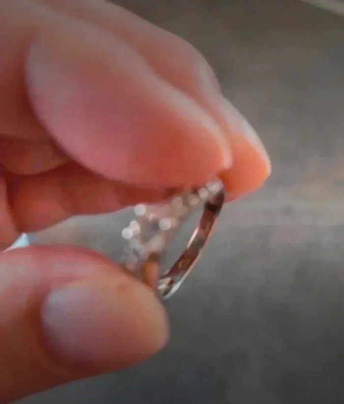Jolie bague en argent taille 54 - photo numéro 2