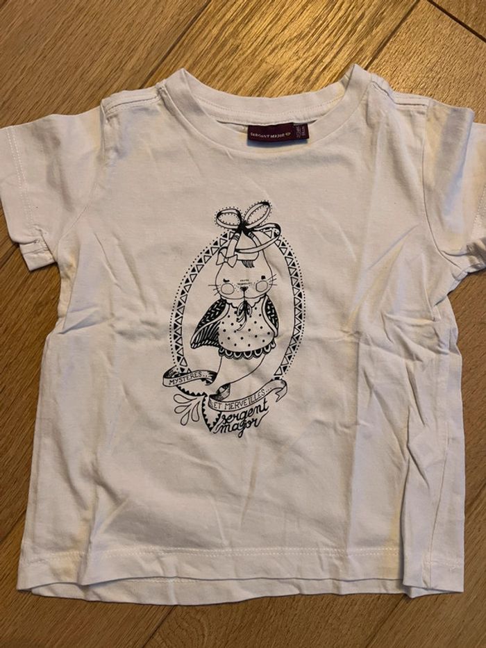 Vends lot de 2 hauts manches courtes sergent major 3 ans très bon état - photo numéro 2