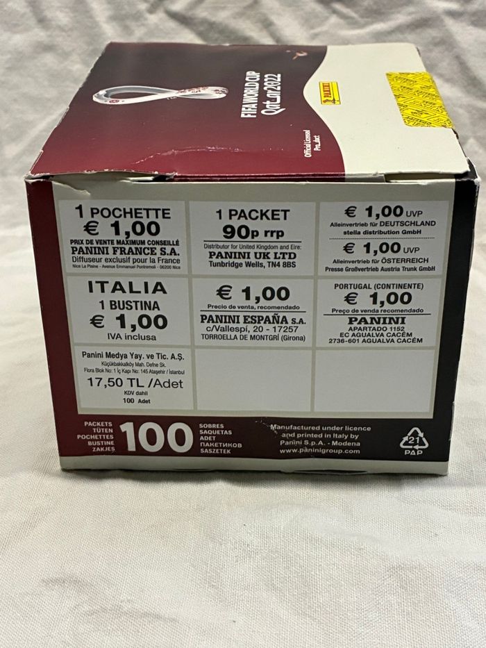 Box 100 sachets Panini FIFA World Cup Qatar 2022 ⚽️ - photo numéro 5