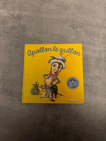 Livre les drôles de petites bêtes, Apollon, le grillon