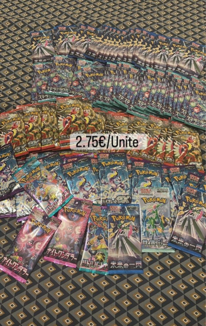 Lot de booster Pokémon japonais