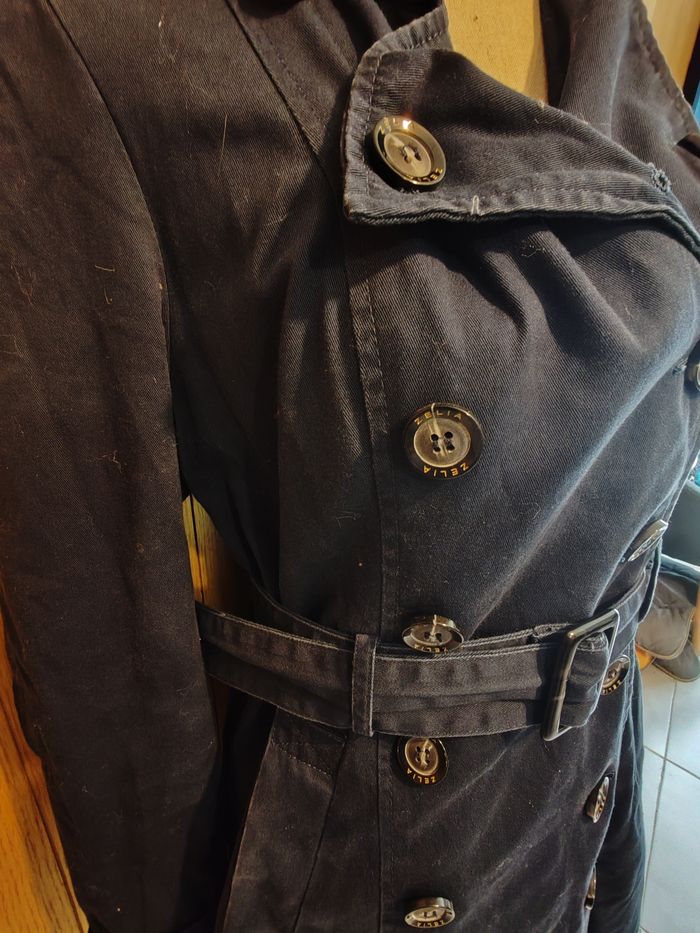 Trench bleu marine taille M 38 - photo numéro 2