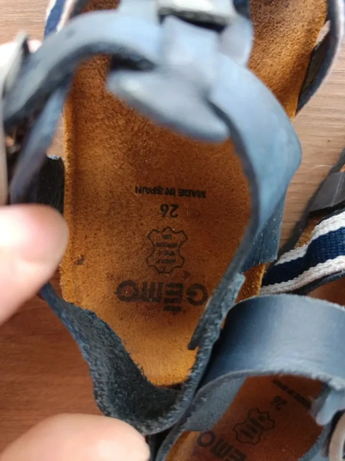 Sandales cuir gemo - photo numéro 2
