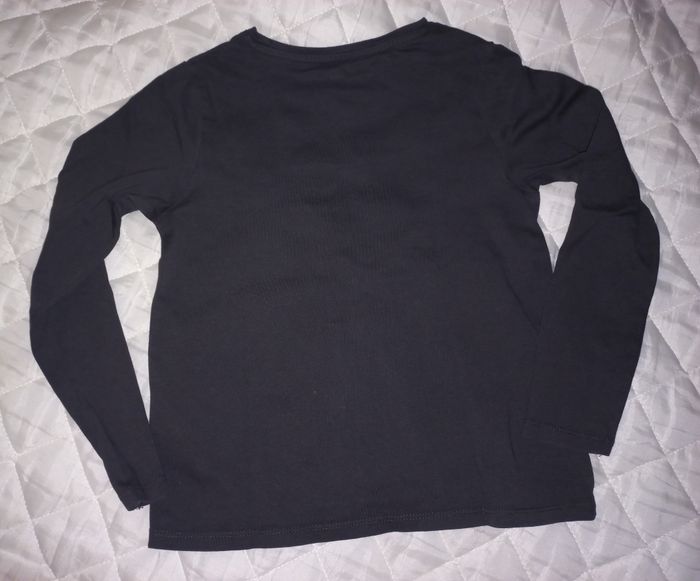 Tee-shirt fille manches longues noir- 8 ans - Vertbaudet - photo numéro 2