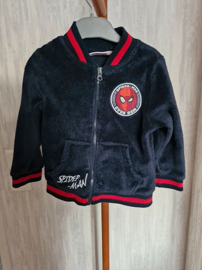 Gilet zippé enfant garçon 4 ans Spiderman Marvel