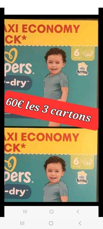 Pampers taille 6