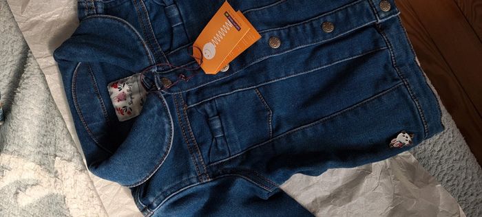 Veste jean fille 12 mois sergent major - photo numéro 2