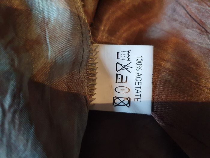 Blouson satiné kaki et brun. - photo numéro 5