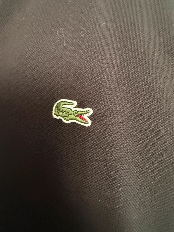 Polo noir Lacoste homme S ou 36 - photo numéro 2