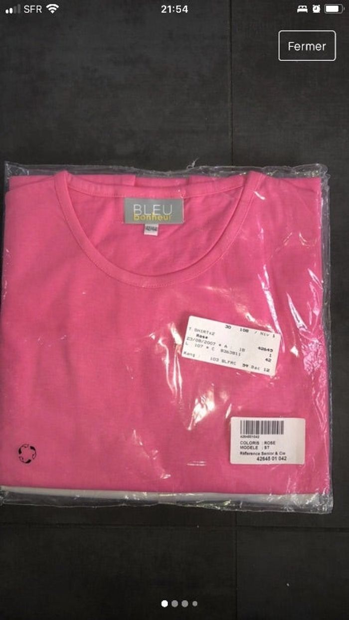Lot de deux sweat-shirt bleu bonheur 42/44