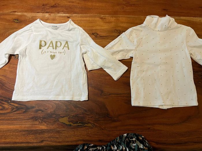 TEE shirt manche longue fille 9 mois kiabi