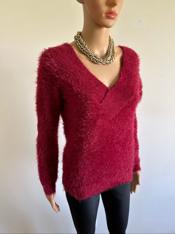 Pull rouge tout doux Morgan taille S jamais porté - photo numéro 2